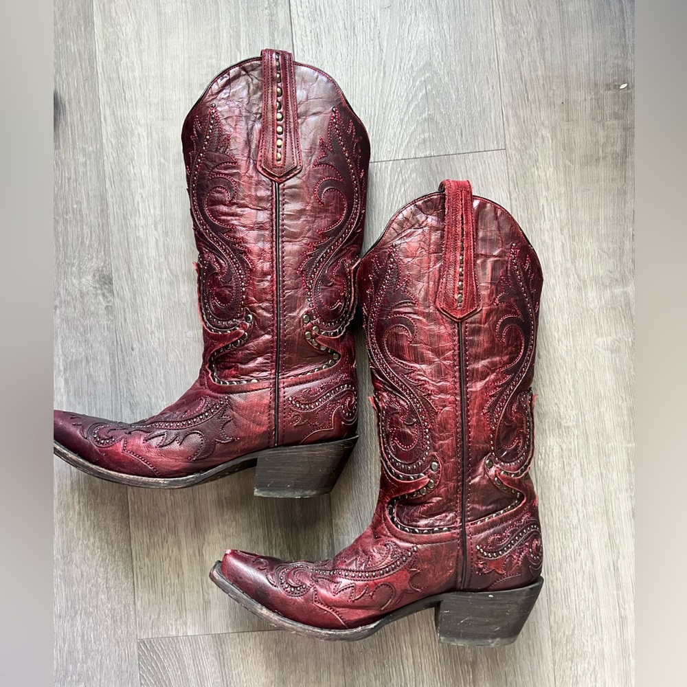 Corral Antique Red Cowgirl Boots